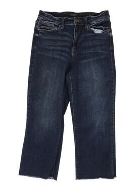 Judy Blue High Waist Crop Wide Leg Dark Denim Jeans JB82517DK 9/29